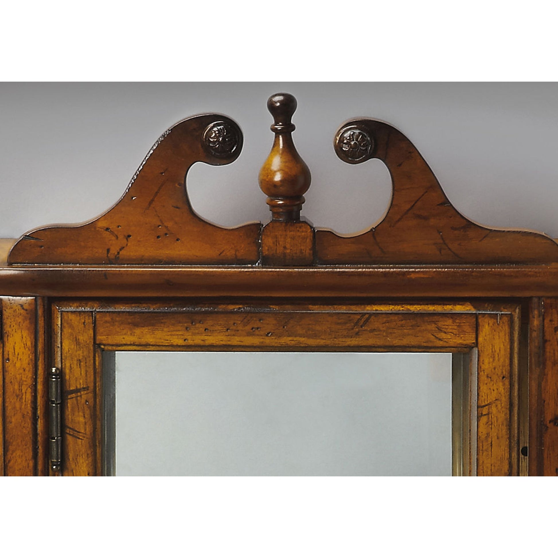 Melinda Wall Curio by Butler Specialty Company. Made from wood solids, wood veneers, glass in a traditional style.
