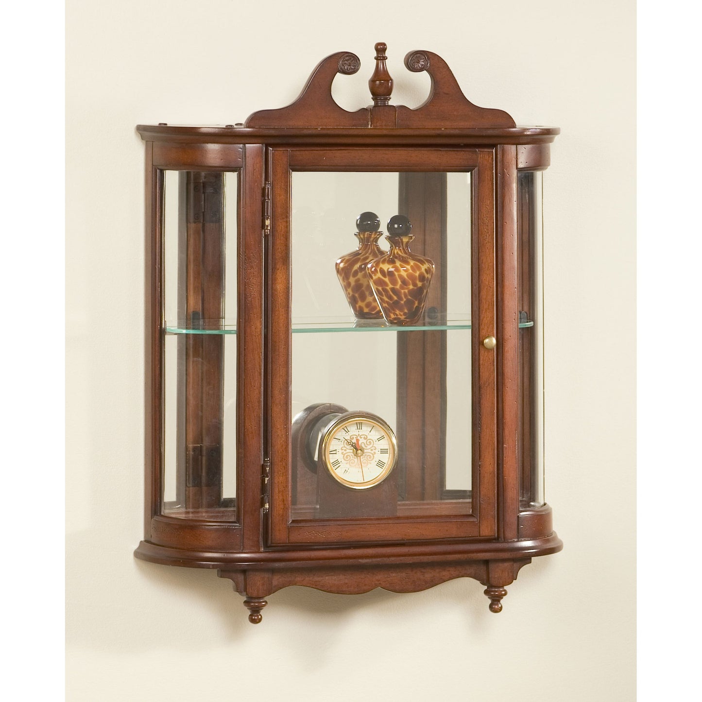 005 O-BUTLER-1927024 | Additional Silo | Melinda Wall Curio by Butler Specialty Company. Made from wood solids, wood veneers, glass in a traditional style.