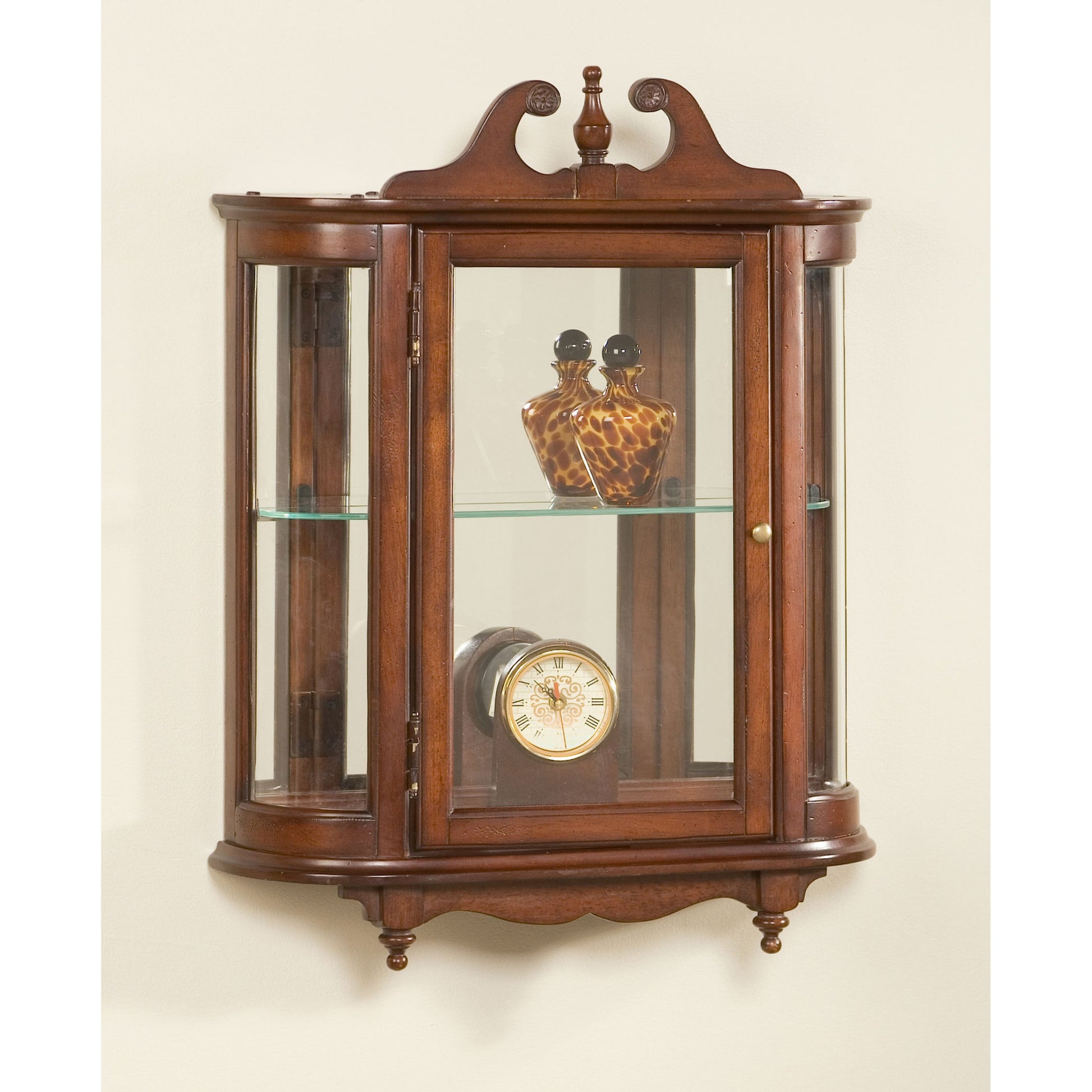 Melinda Wall Curio by Butler Specialty Company. Made from wood solids, wood veneers, glass in a traditional style.