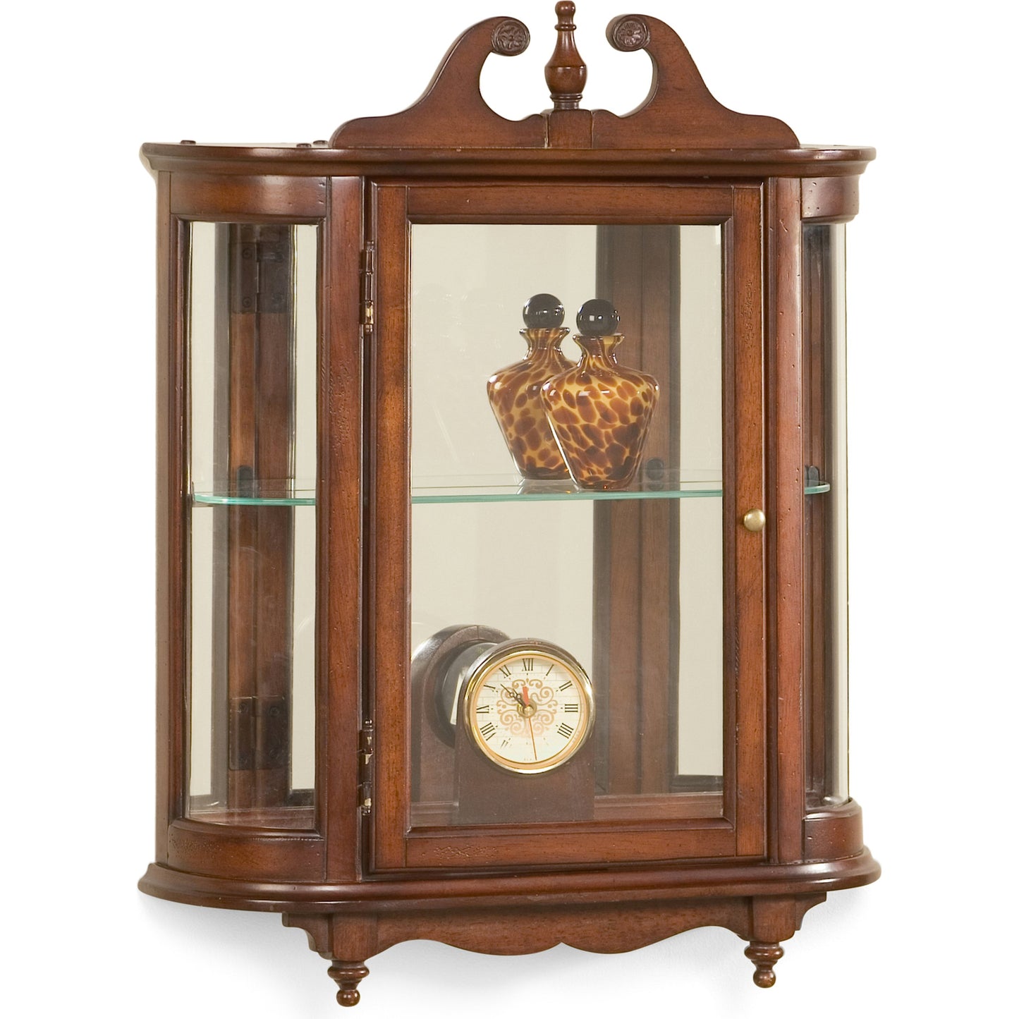002 O-BUTLER-1927024 | Additional Silo | Melinda Wall Curio by Butler Specialty Company. Made from wood solids, wood veneers, glass in a traditional style.