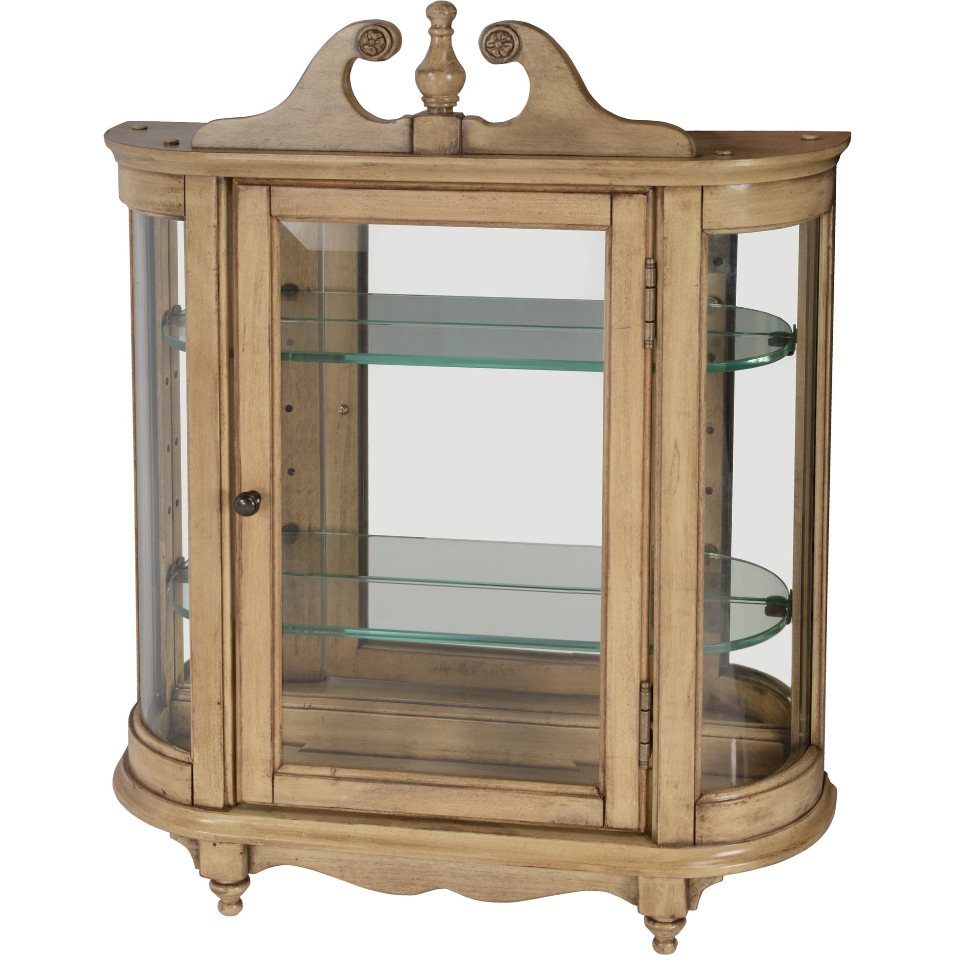 Melinda Wall Curio by Butler Specialty Company. Made from wood solids, wood veneers, glass in a traditional style.