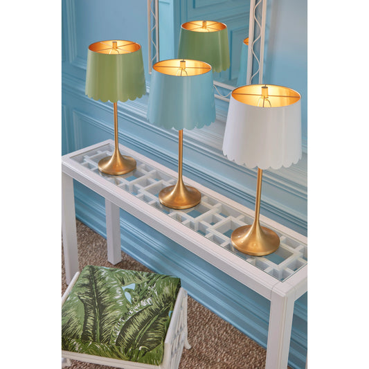 Elkins Mirror by Wildwood in white. Made from iron/mirror in a modern style.