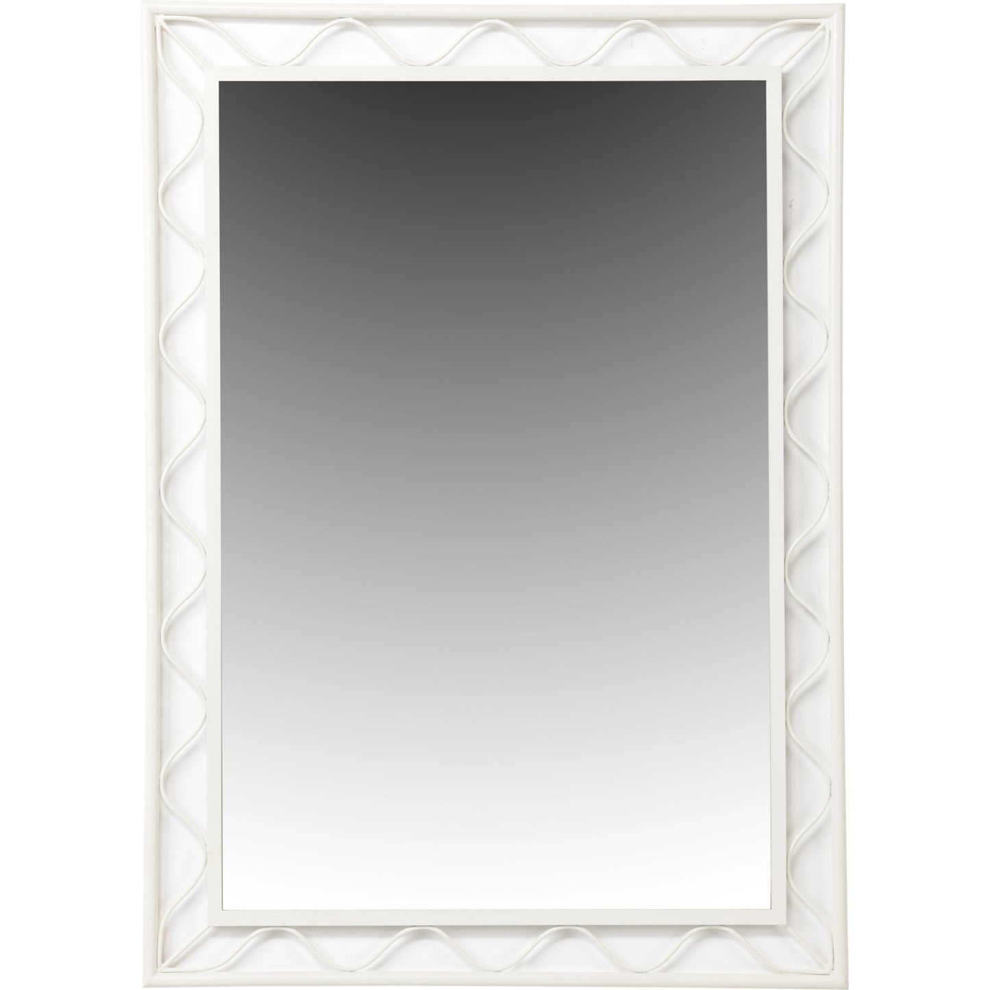 001 SI-2104769 | Primary Silo | Elkins Mirror by Wildwood in white, plain. Made from iron/mirror in a modern style.