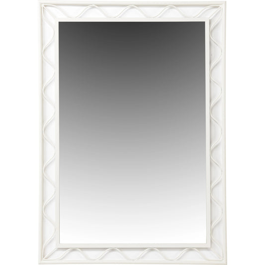 Elkins Mirror by Wildwood in white. Made from iron/mirror in a modern style.