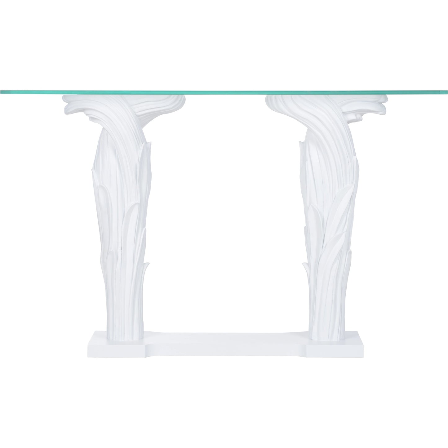 002 SI-2104771 | Additional Silo | Fontana Flair Console by Wildwood in white, clear. Made from wood/glass in a modern style.