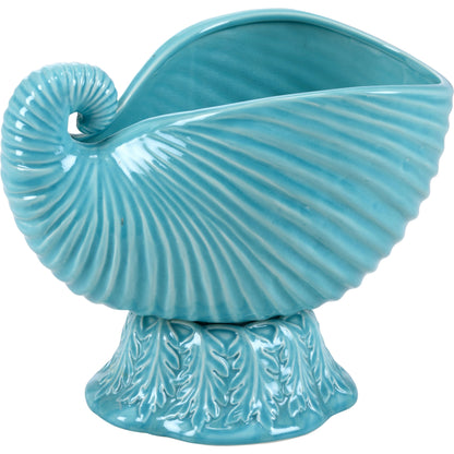 Concha Cachepot by Wildwood. Made from ceramic in a coastal style.