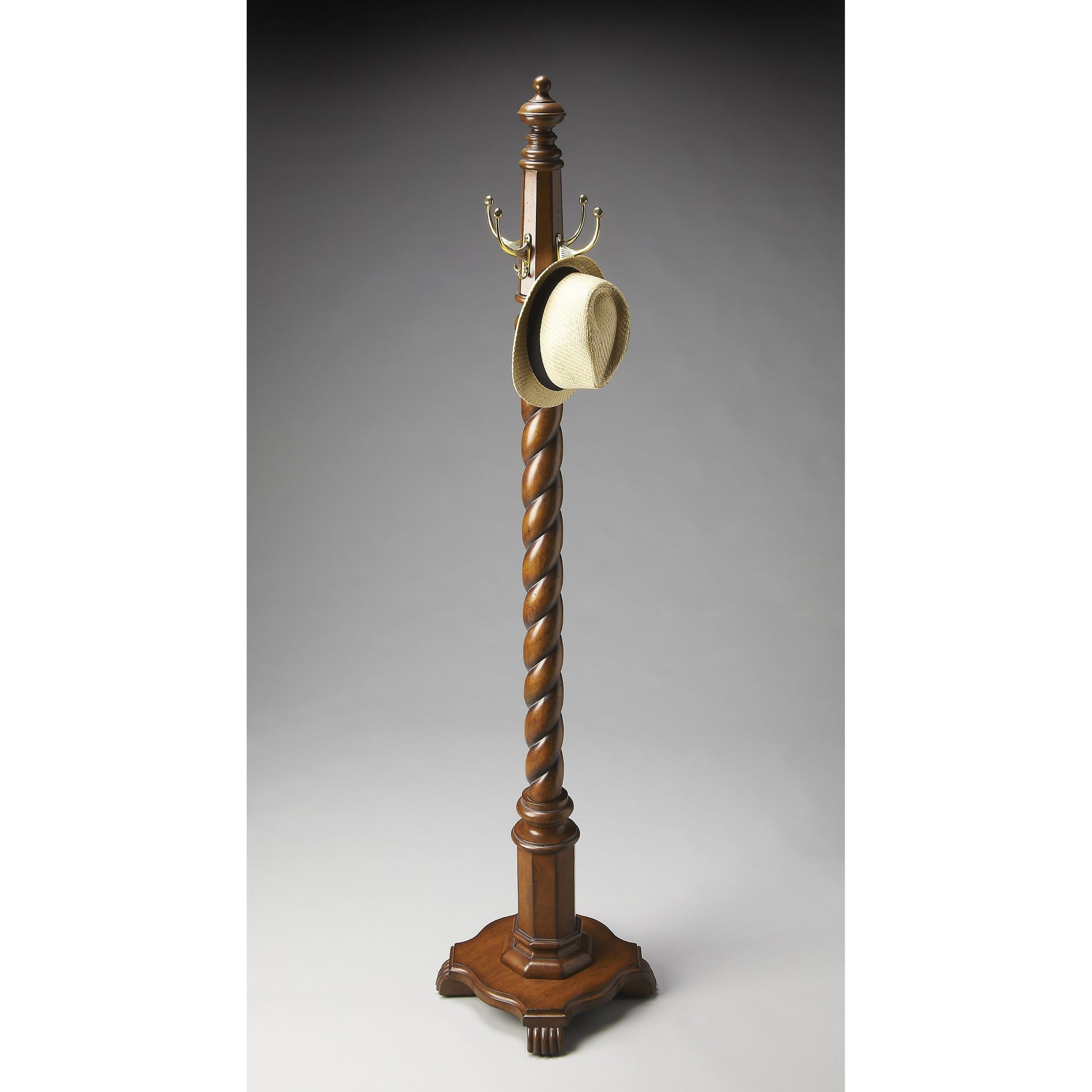 Joshua Costumer by Butler Specialty Company in dark brown and plantation cherry. Made from rubberwood solids, cherry veneer in a traditional style.