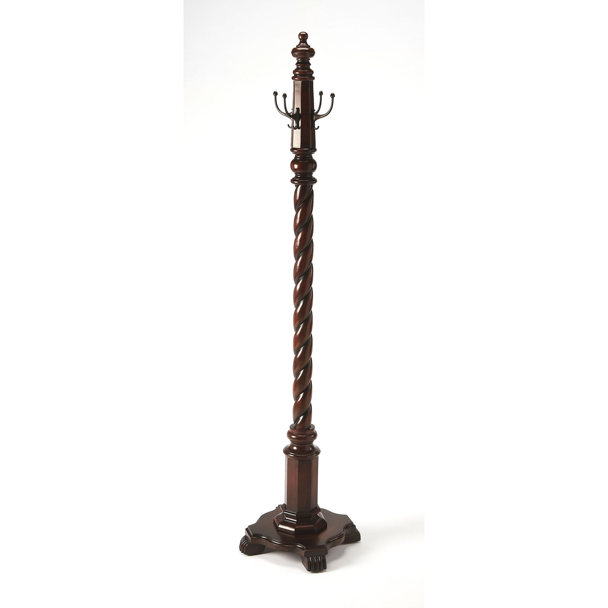 Joshua Costumer by Butler Specialty Company in dark brown and plantation cherry. Made from rubberwood solids, cherry veneer in a traditional style.