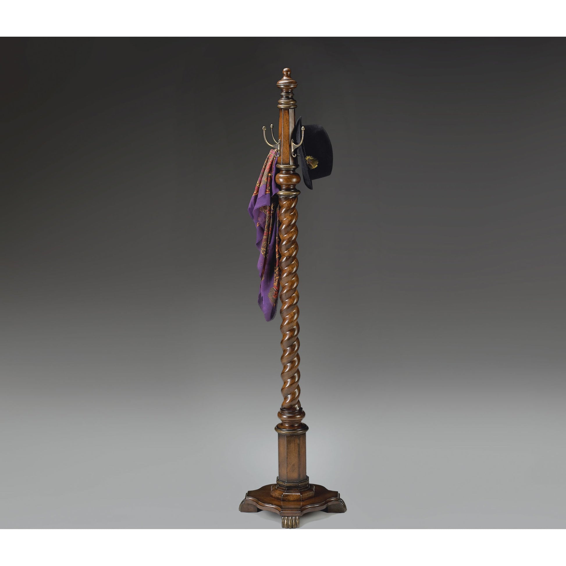 Joshua Costumer by Butler Specialty Company in dark brown and plantation cherry. Made from rubberwood solids, cherry veneer in a traditional style.