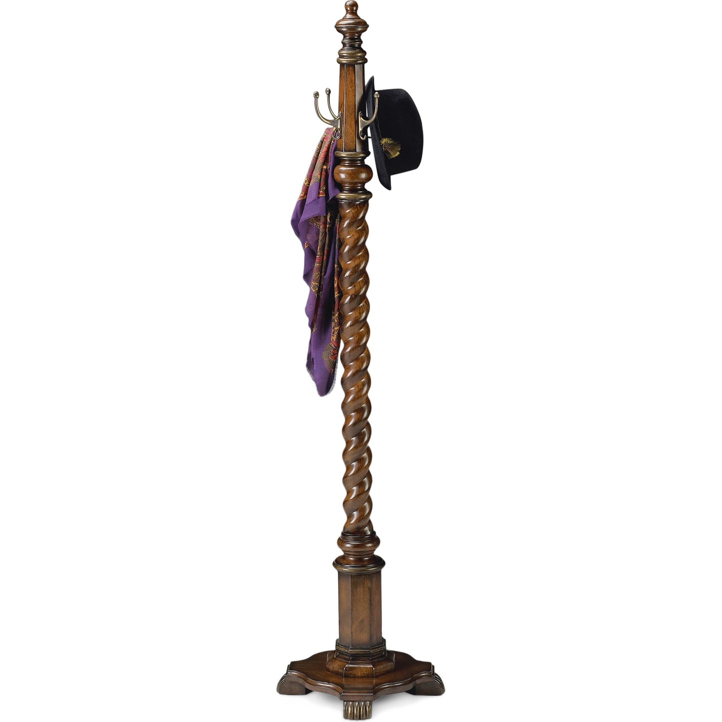 001 O-BUTLER-1937024 | Additional Silo | Joshua Costumer by Butler Specialty Company in dark brown and plantation cherry. Made from rubberwood solids, cherry veneer in a traditional style.