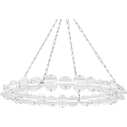 Lindley Chandelier by Hudson Valley. Made from brass in a transitional style.