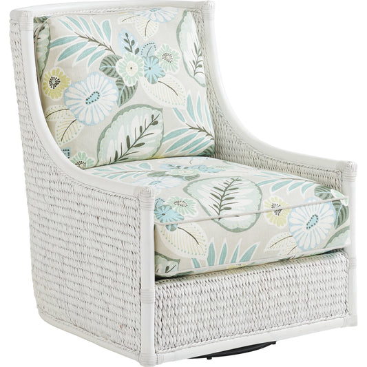 001 SR-836351 | Additional Silo | Preston Swivel Chair by Tommy Bahama Home in caribbean sands. Made from unique in a coastal style.