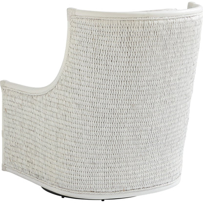 Preston Swivel Chair by Tommy Bahama Home in caribbean sands. Made from unique in a coastal style.