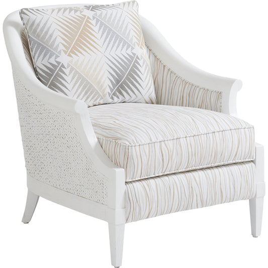 Westbank Chair by Tommy Bahama Home in seashell. Made from unique in a coastal style.