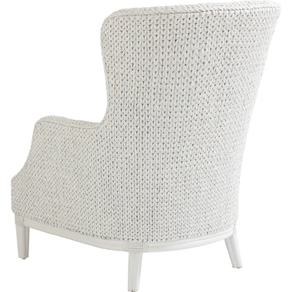 Vero Wing Chair by Tommy Bahama Home in blue mist and caribbean sands. Made from unique in a coastal style.