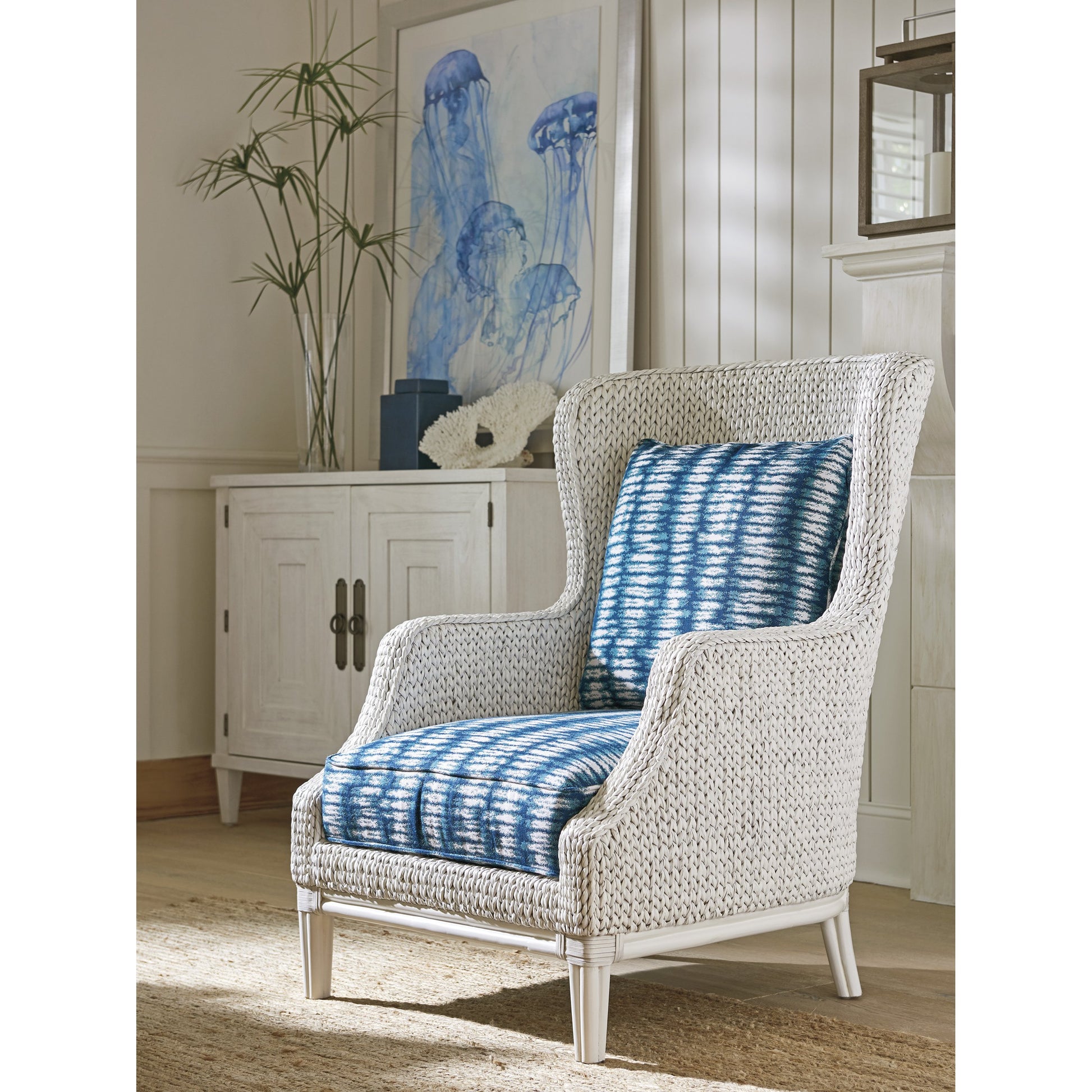 Surfside Hall Chest by Tommy Bahama Home in white. Made from unique in a transitional style.