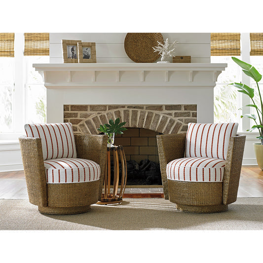 Tarpon Cay Swivel Chair by Tommy Bahama Home. Made from unique in a coastal style.