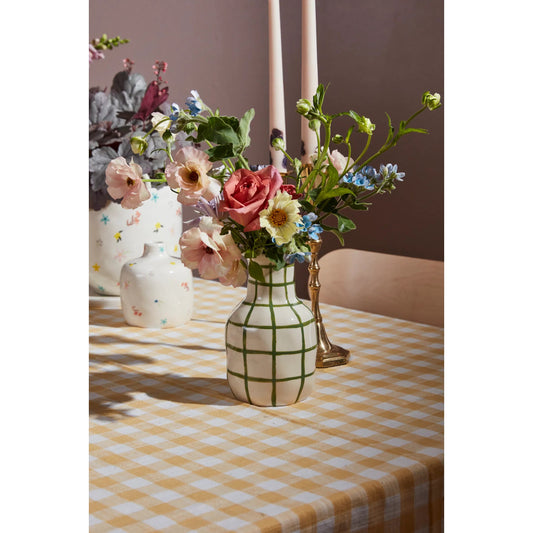 Maddy Vase 4 (Set of 4) by Accent Decor in green. Made from ceramic in a unique style.