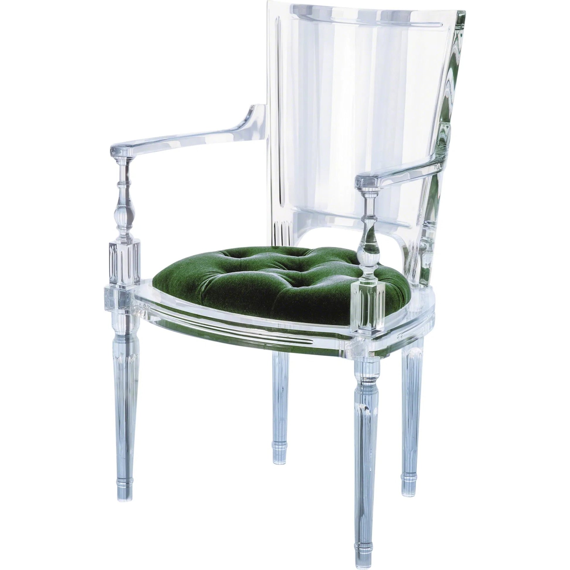 Marilyn Arm Chair by Global Views. Made from acrylic in a transitional style.
