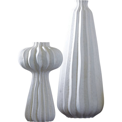 Lithos Vase by Global Views. Made from ceramic in a coastal style.
