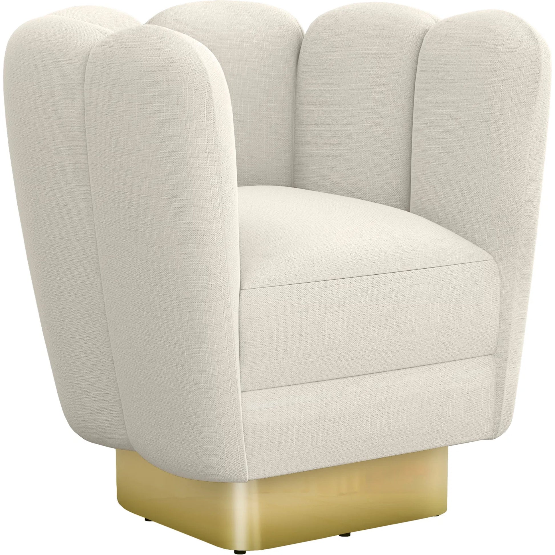 Gallery Brass Swivel Chair by Interlude Home. Made from unique in a modern style.