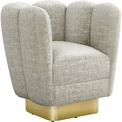 Gallery Brass Swivel Chair by Interlude Home. Made from unique in a modern style.