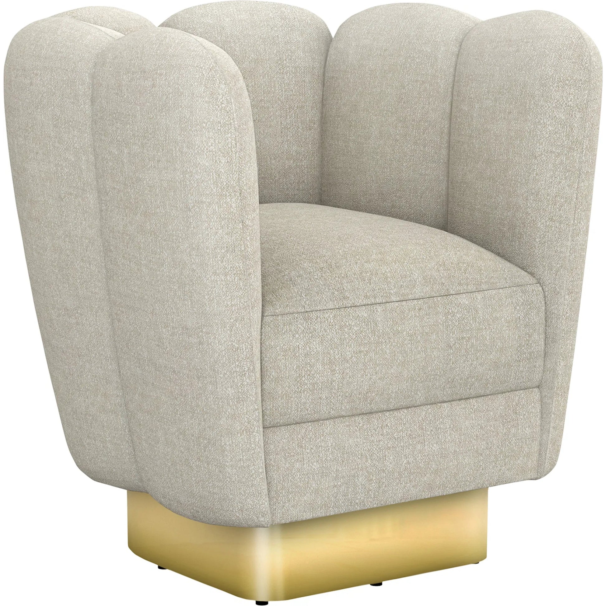 Gallery Brass Swivel Chair by Interlude Home. Made from unique in a modern style.
