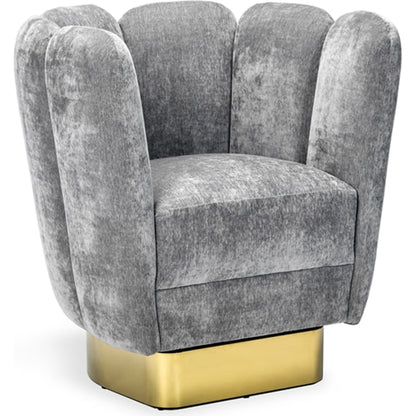 Gallery Brass Swivel Chair by Interlude Home. Made from unique in a modern style.