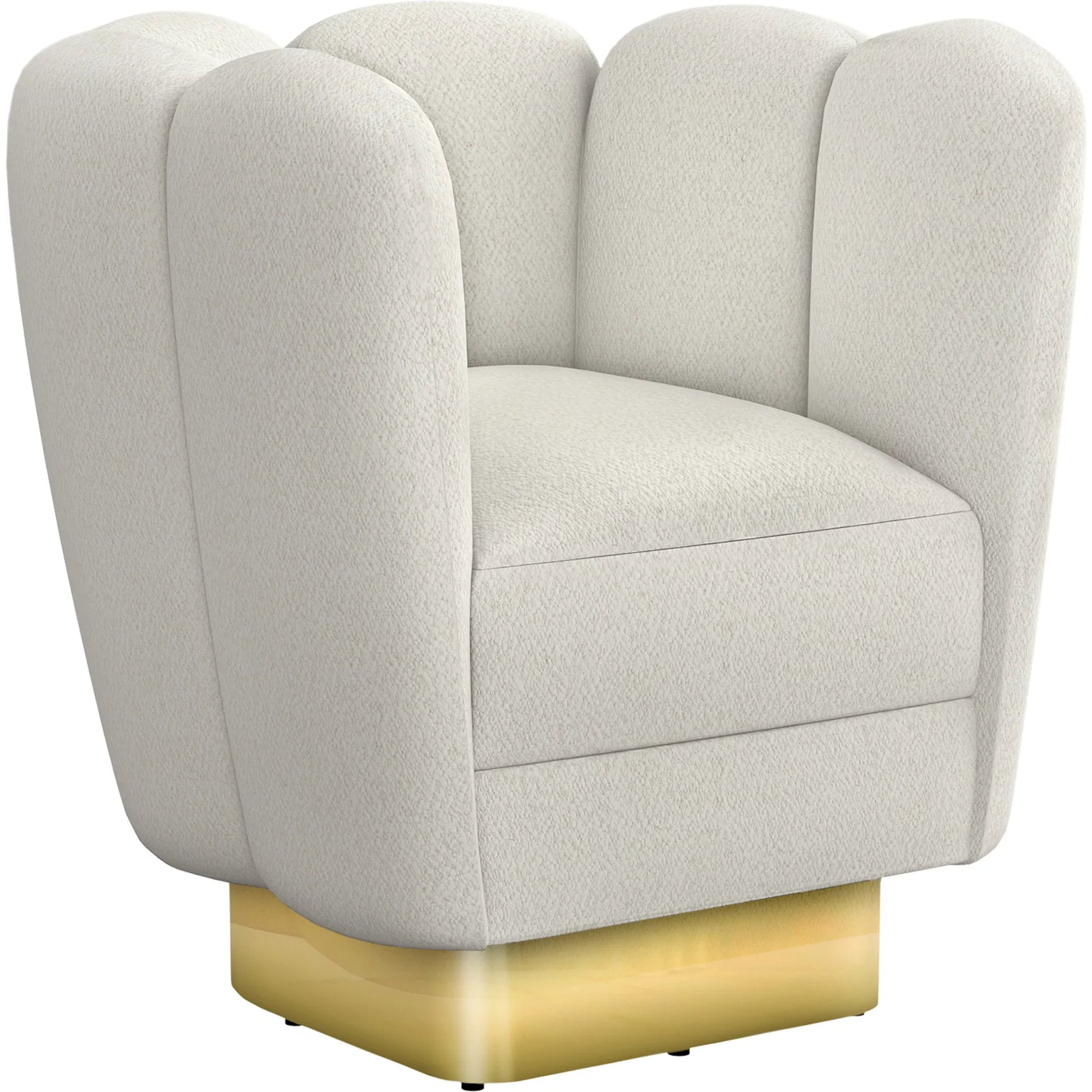 Gallery Brass Swivel Chair by Interlude Home. Made from unique in a modern style.