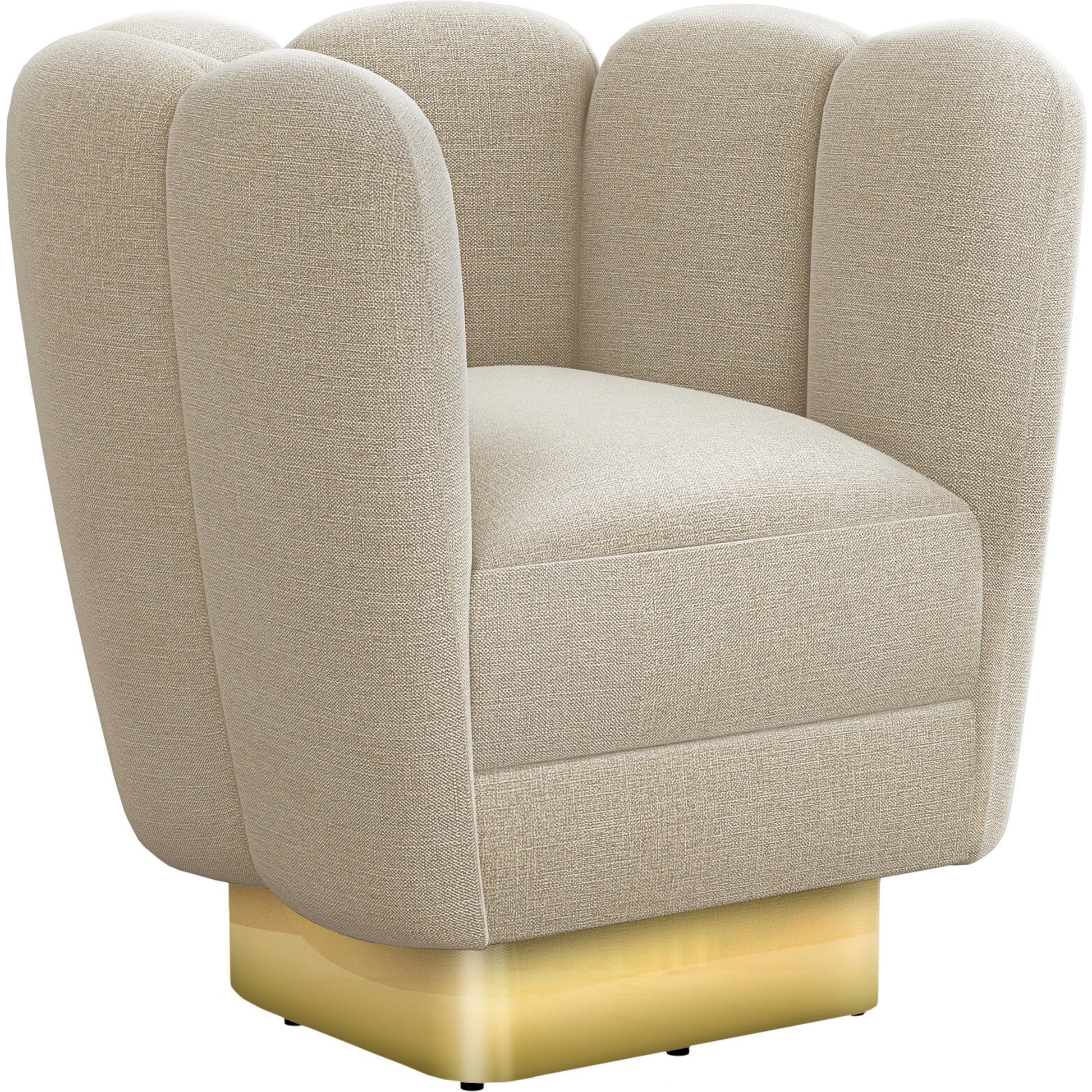 Gallery Brass Swivel Chair by Interlude Home. Made from unique in a modern style.