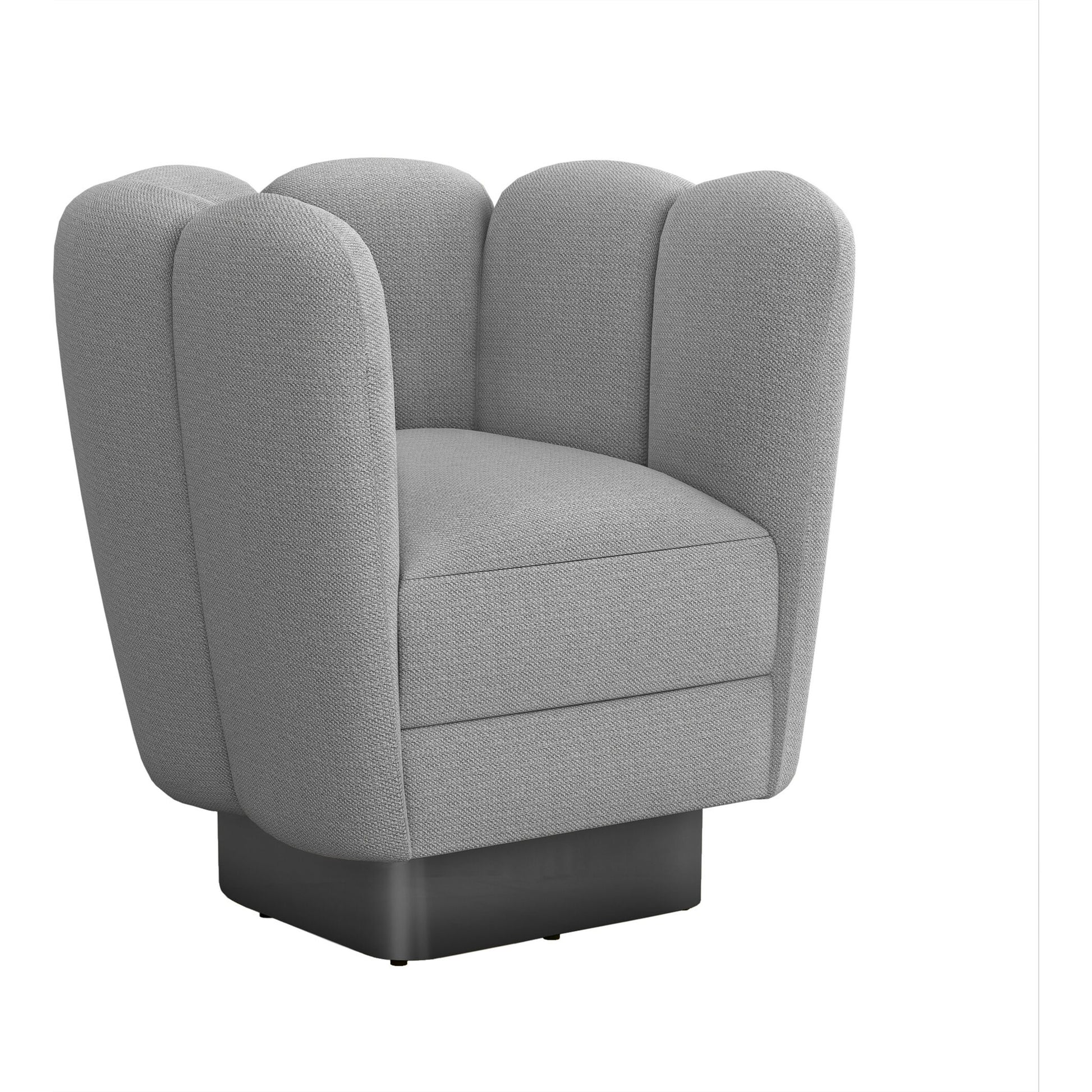 Gallery Gunmetal Swivel Chair by Interlude Home. Made from unique in a modern style.