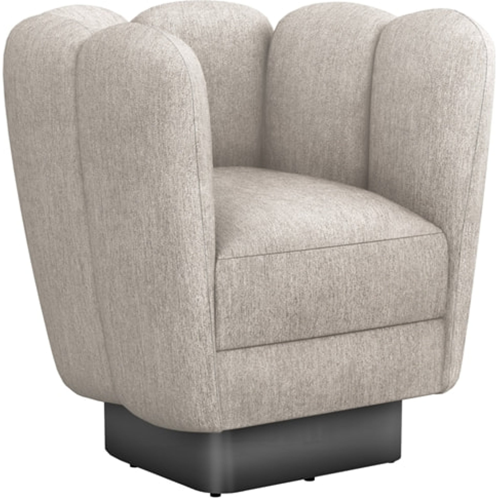 Gallery Gunmetal Swivel Chair by Interlude Home. Made from unique in a modern style.