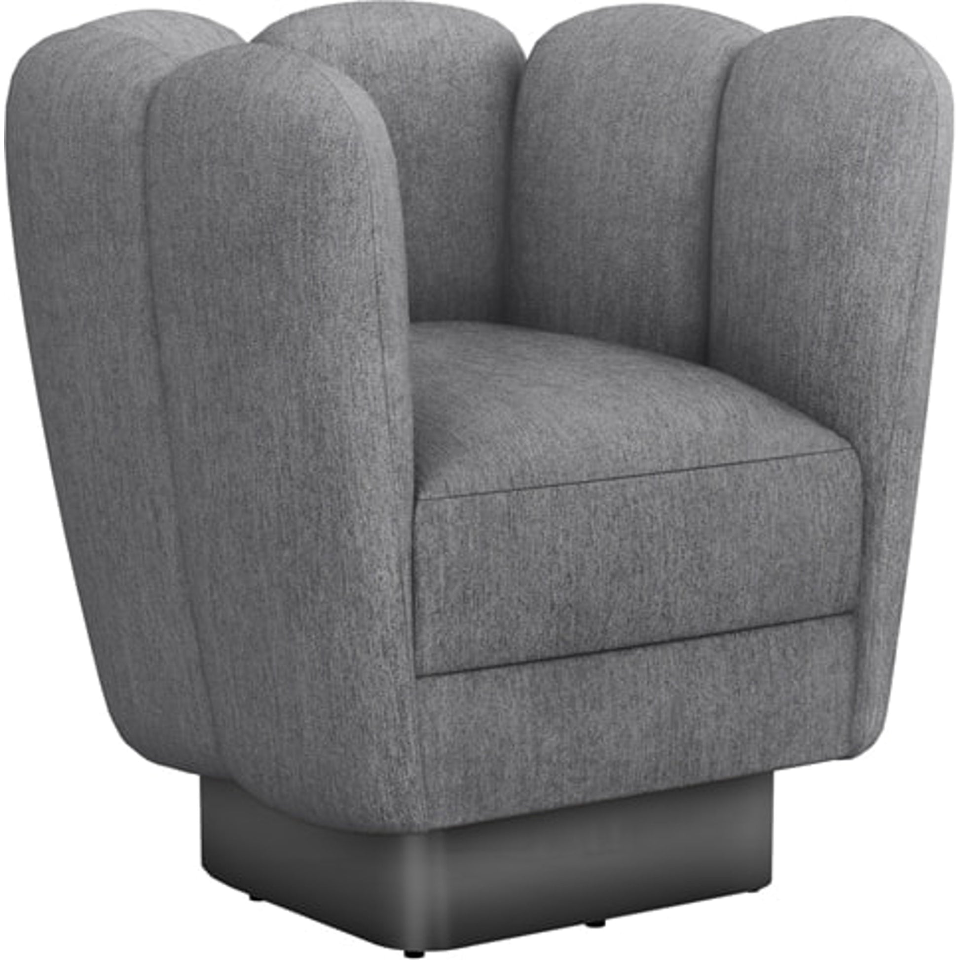 Gallery Gunmetal Swivel Chair by Interlude Home. Made from unique in a modern style.