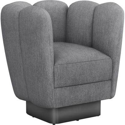 Gallery Gunmetal Swivel Chair by Interlude Home. Made from unique in a modern style.