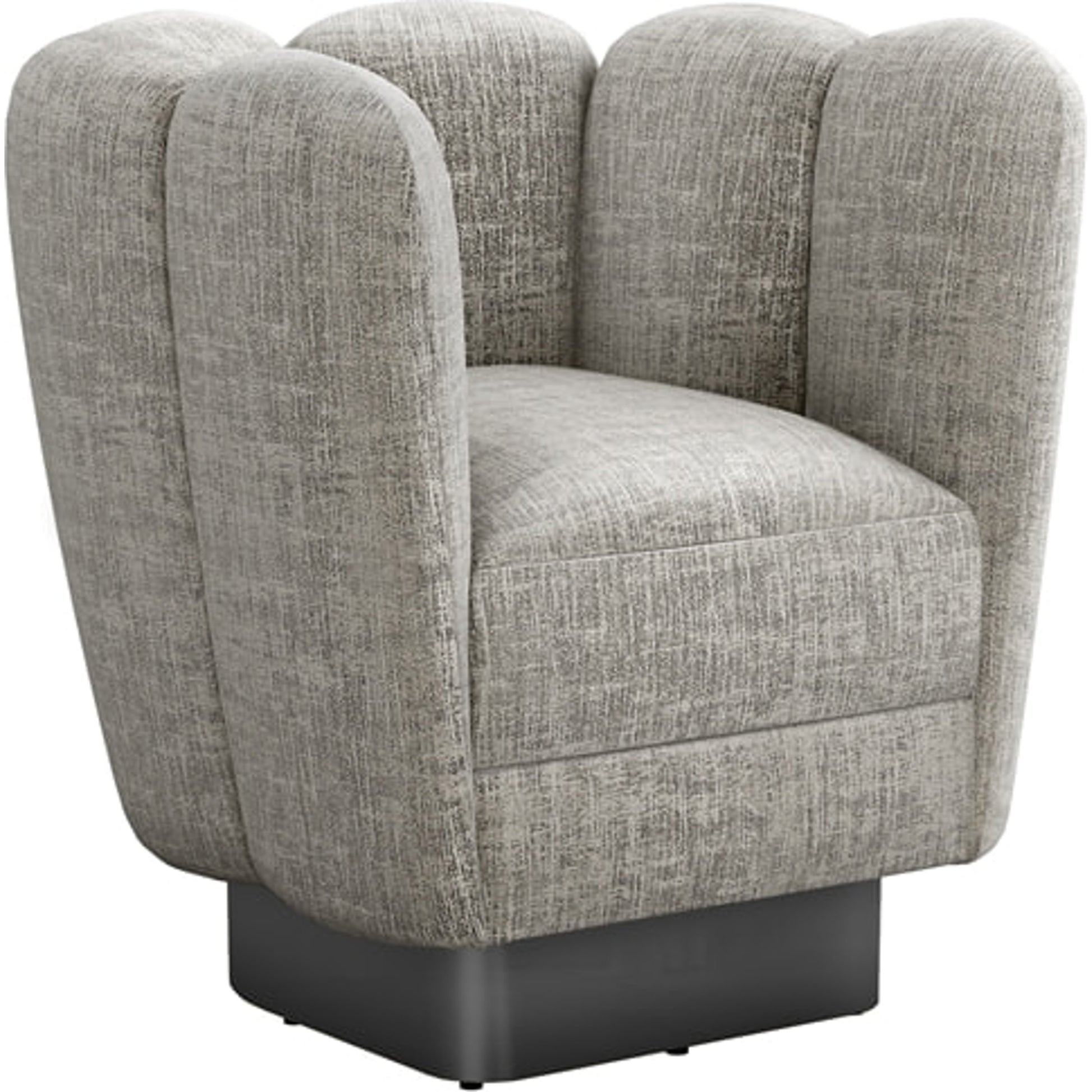 Gallery Gunmetal Swivel Chair by Interlude Home. Made from unique in a modern style.