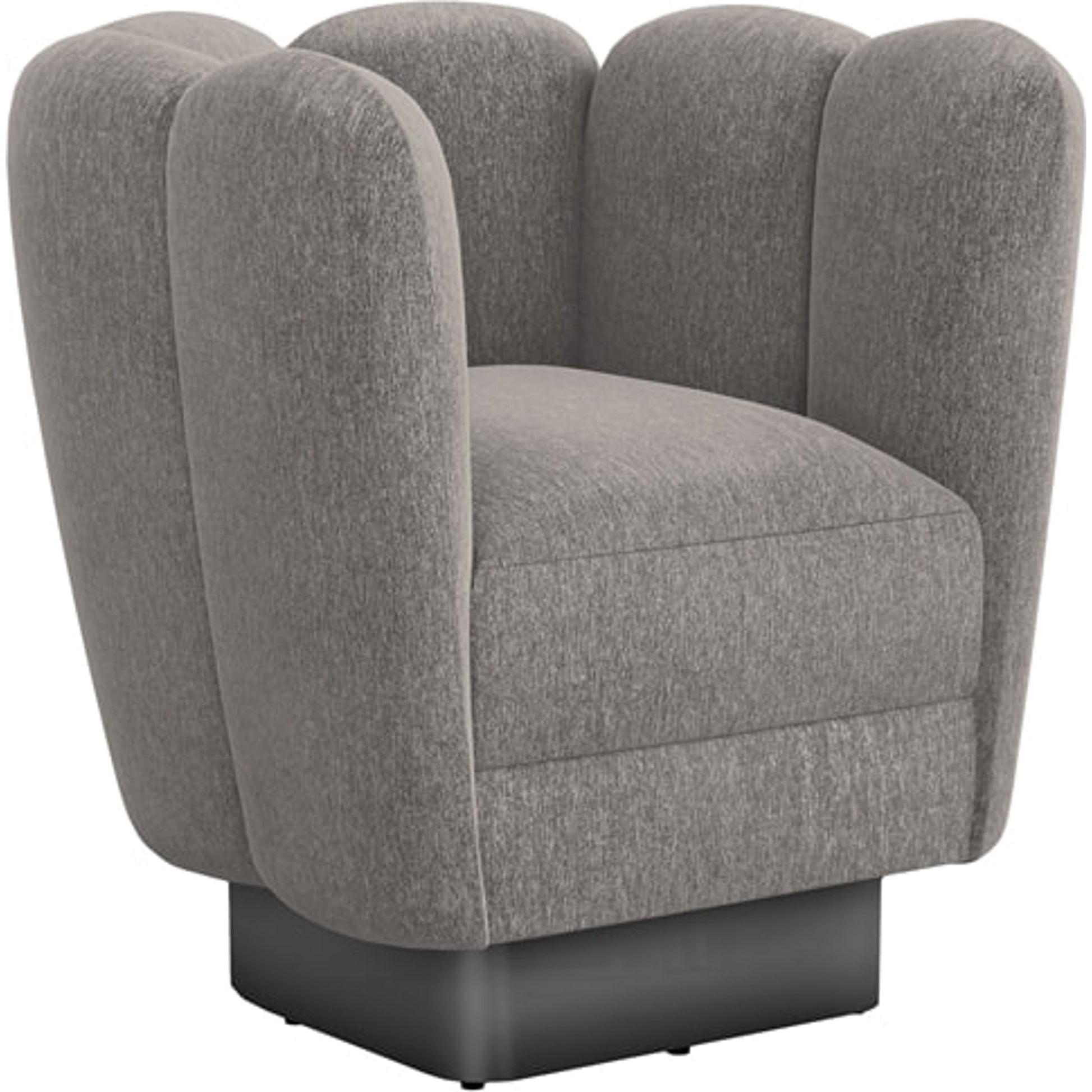 Gallery Gunmetal Swivel Chair by Interlude Home. Made from unique in a modern style.