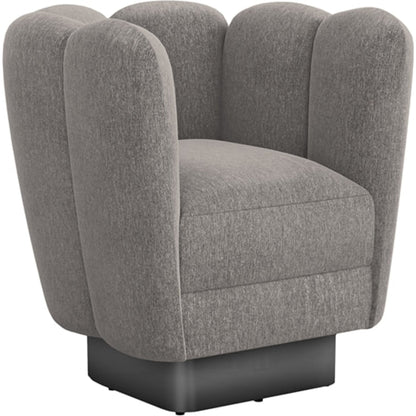 Gallery Gunmetal Swivel Chair by Interlude Home. Made from unique in a modern style.