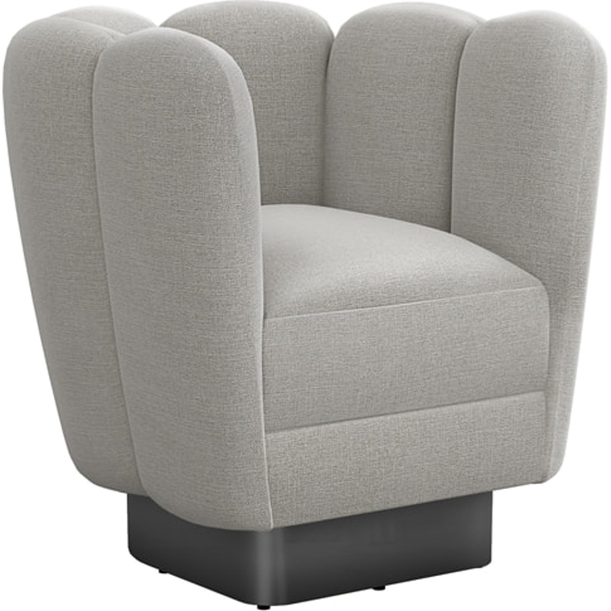 Gallery Gunmetal Swivel Chair by Interlude Home. Made from unique in a modern style.
