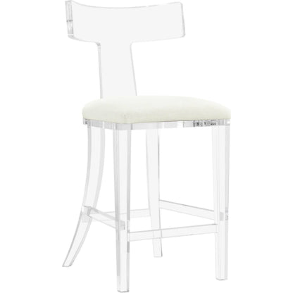 Tristan Acrylic Counter Stool by Interlude Home. Made from unique in a coastal style.