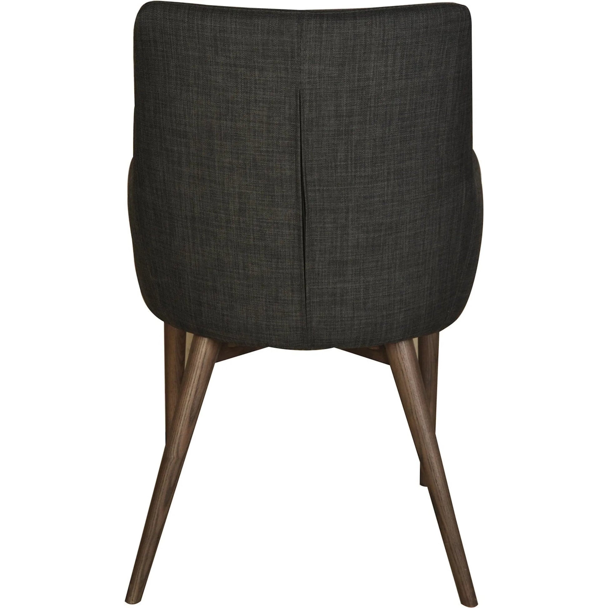 Reid Dining Chair by LH Imports in dark gray. Made from fabric in a modern style.