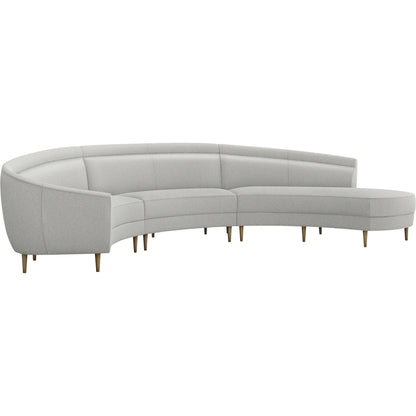 Capri Chaise Sectional Right Facing by Interlude Home. Made from unique in a transitional style.