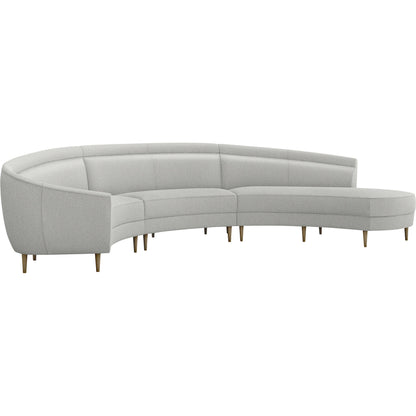 Capri Chaise Sectional Right Facing by Interlude Home. Made from unique in a transitional style.