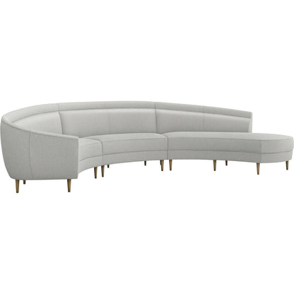 Capri Chaise Sectional Right Facing by Interlude Home. Made from unique in a transitional style.
