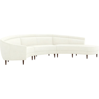 Capri Chaise Sectional Right Facing by Interlude Home. Made from unique in a transitional style.