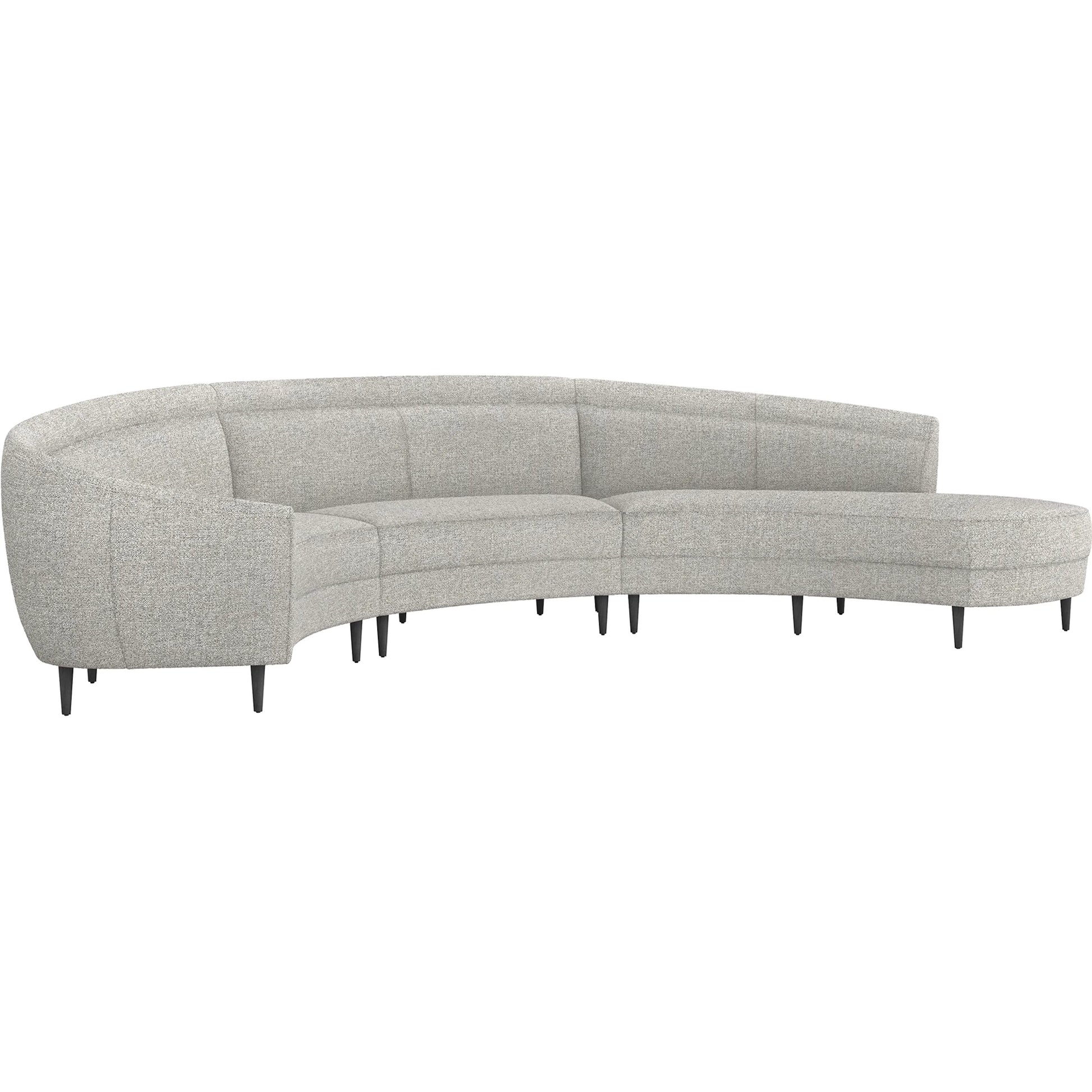 Capri Chaise Sectional Right Facing by Interlude Home. Made from unique in a transitional style.