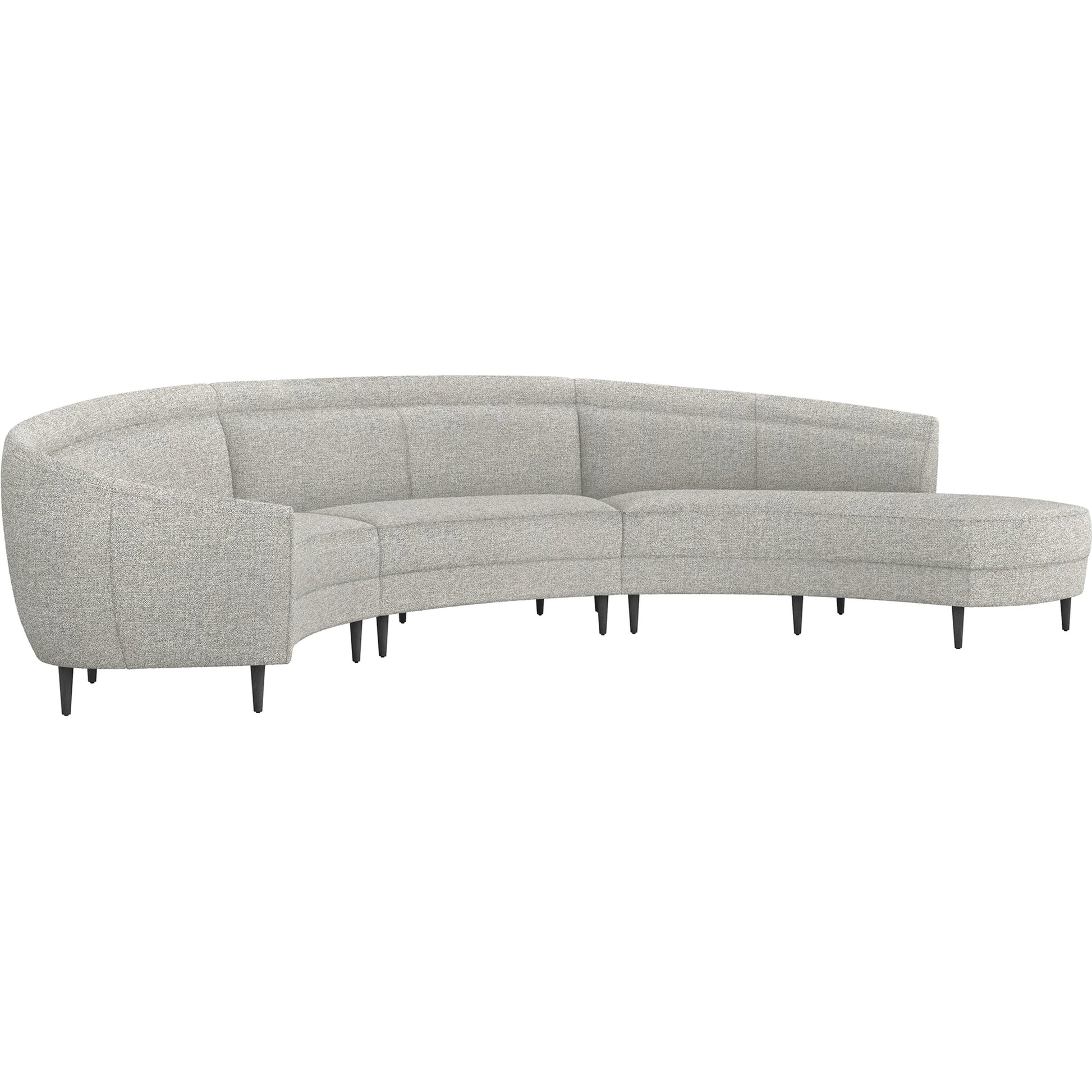 Capri Chaise Sectional Right Facing by Interlude Home. Made from unique in a transitional style.