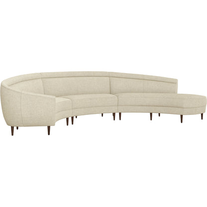 Capri Chaise Sectional Right Facing by Interlude Home. Made from unique in a transitional style.