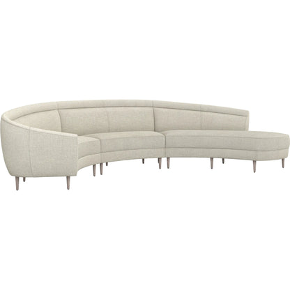 Capri Chaise Sectional Right Facing by Interlude Home. Made from unique in a transitional style.