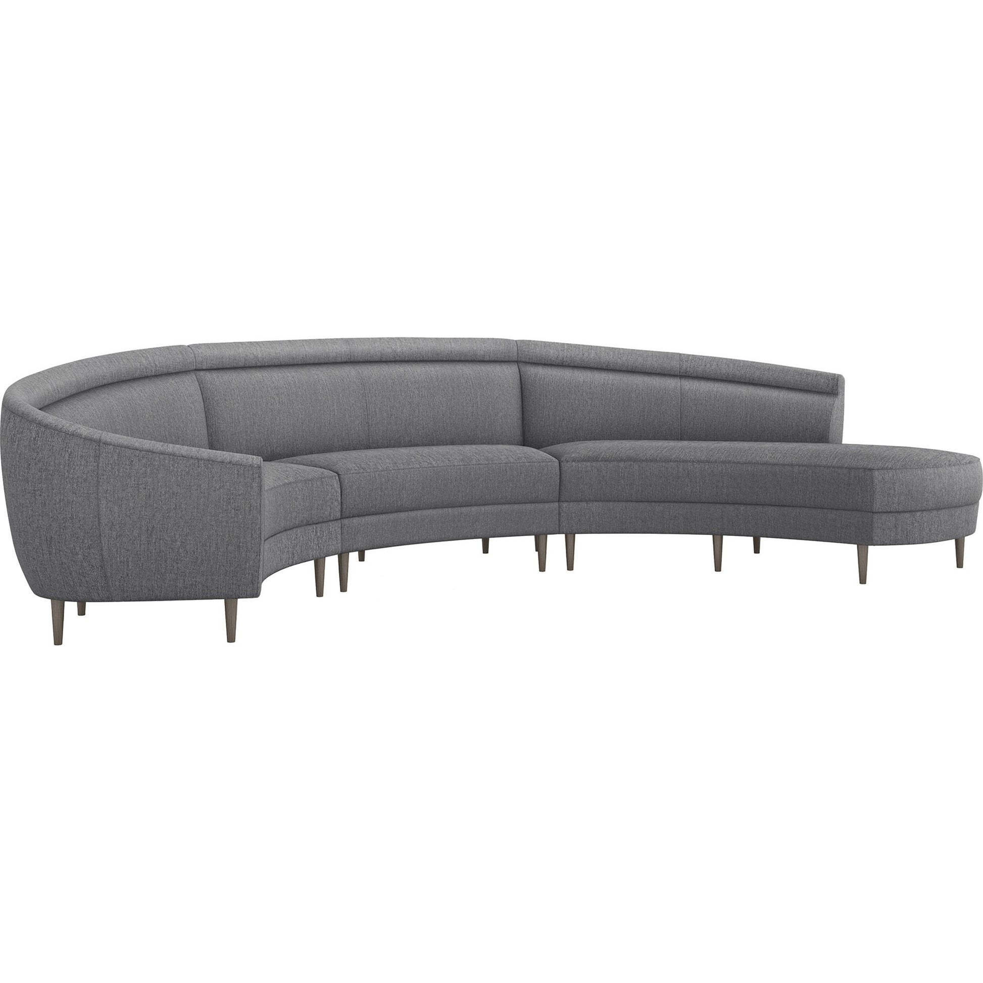 Capri Chaise Sectional Right Facing by Interlude Home. Made from unique in a transitional style.