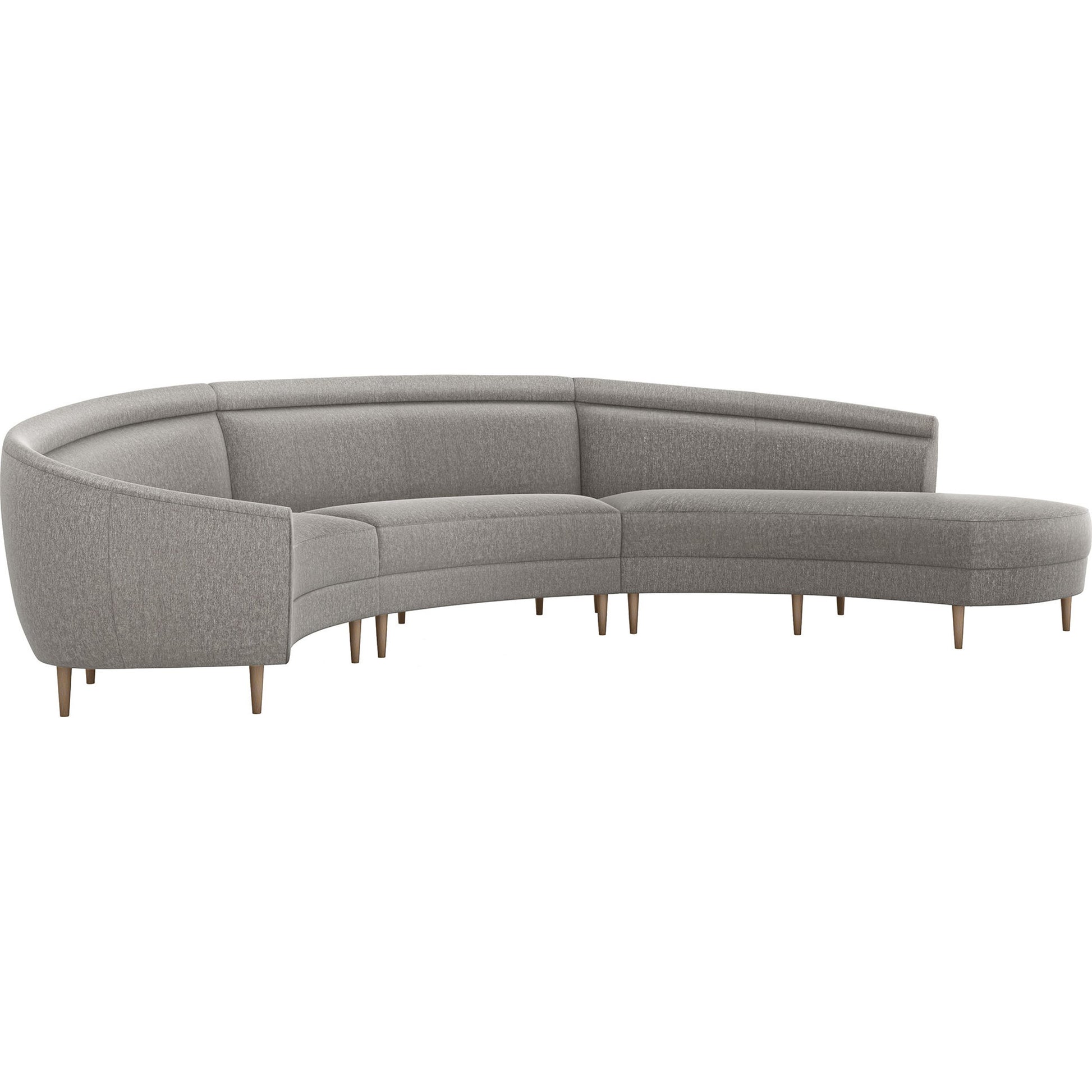 Capri Chaise Sectional Right Facing by Interlude Home. Made from unique in a transitional style.